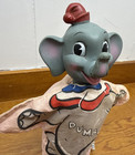 Original Vintage Walt Disney Dumbo The Flying Elephant Hand Puppet Stains
