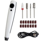 New Electric Nail Drill File Acrylic Art File Manicure Pedicure Portable Machine