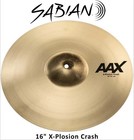 Sabian Aax 16 X-plosion Crash Cymbal Brilliant Finish B20 Broze  New Ob