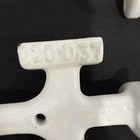 Pair Antique 13 5    White Enameled Cast Iron Sink Brackets