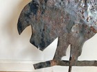 Antique Primitive Sheet Iron Pig Trade Sign   Folk Art   Weathervane