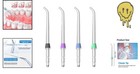 4 Pcs Replacement Tips For Waterpik Water Flosser replacement Heads For Waterpik