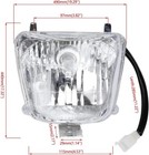 12v Headlight 50cc 70cc 90cc 110cc Chinese Atv Quad Coolster Sunl Roketa Taotao