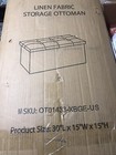 Ottoman Bench Footrest Couch For Living Room Folding Storage 30 Inch Storage Nob