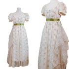 Regency Dresses For Women Luxury Empire High Waistline Dress Long Train