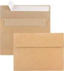 100 Pack A7 Kraft Envelopes  5x7 Invitation Envelopes For Weddings   Showers New
