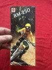 1975 Suzuki Rm-250  Rm-370 Original Sales Flyer   Brochure Single Sheet 2 Bikes