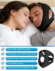 Fokneko Chin Strap For Sleeping  Anti Snoring Device  Adjustable Airflow Jaw Str