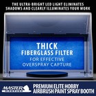 Master Airbrush Portable Hobby Paint Spray Booth Kit  Exhaust Fans  Lights