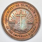 1922 Hiram Evans California Visit Token Medal Rare Imperial Wizard