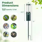 10 Lbs Large Capacity Squirrel Proof Bird Feeder W  Pole Mount And Baffle