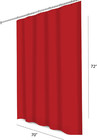 3 Gauge Shower Curtain Liner     70 X 72 Vinyl Shower Curtain With Rustproof Metal