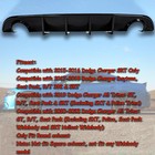 Rear Diffuser Bumper Lip For Dodge Charger 2015 2023 Glossy Black Body Valance