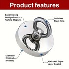 Neodymium Fishing Magnets Pulling Force Super Strong 130 Kg Tensile Force