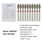 Dental Diamond Burs Football Diamond Bur Fine Grit Red High Speed Fg 368 023f