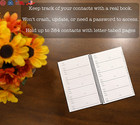 Address And Telephone Book  Black  8 X 5 Inches For Organizing Names  Addresses