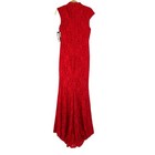 Betsy   Adam Mermaid Evening Gown Prom Dress Women Size 10 Red Lace Made In Usa