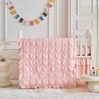 Baby Boho Crib Bedding Set Pink Quilted Comforter Fitted Sheet