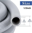 Flexible Liquid Tight Pvc Conduit 50ft 100ft Tube Electrical 1 2  3 4  1  Pipe