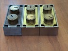 Vintage Lot X 3 Mosler Safe Deposit Box Brass Lock Replace M5700 No Keys