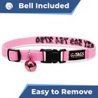 Gotags Personalized Cat Collar With Embroidered Name And Number  Safety Breakawa