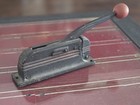 Vintage 1930s Streamline Art Deco Nutcracker  Cast Iron  Black   Red Arcade 9574