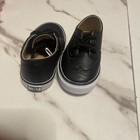 Janie And Jack Boys Black Wing Tip Tie Shoes Size 4 Nwot