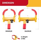 Cartman Heavy Duty Trailer Lock Wheel Clamp  Universal Security Tire Lock