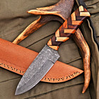 Custom Hand Made Hunting Knife Hand Forged Damascus Steel Blade  2972