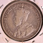 1919 C Newfoundland 25 Cent 0 925 Silver Coin Mintage 163 939