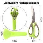 Heavy Duty Kitchen Scissor Stainless Steel All Purpose Ultra Sharp For Fish Meat
