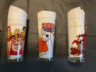 Rare Lot Of 3 1977 Hanna-barbera Glasses Josie   The Pussycats Mumbly Flinstones