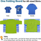 Adult Dress T-shirt Clothes Flip Folder Board Laundry Organizer Blue Us Seller