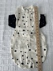 Happiest Baby Snoo White Black Planets Organic Cotton Swaddle Sleep Sack Sz M