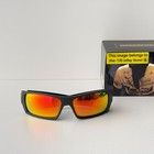 Oakley Gascan Oo9014 Polarized Sunglasses Matte Black Orange Ruby Lens