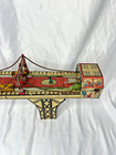 Vintage  Marx Tin Litho Wind-up Busy Bridge 1930s Working Condition Great Paint