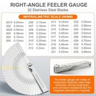 2pcs Stainless Steel Feeler Gauge Set 32 Straight Blades Feeler Gauge16 Piece   