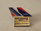 Delta Air Lines   Air France Pin Airplane Logo Jet Plane Vintage Lapel Uniform