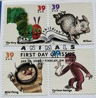 Gb Usa 2006 Joint Issue Animal Tales Benham Fdc Twin Findlay   Mousehole Shs