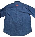 Lynyrd Skynyrd Denim Button Up Band Shirt Men Xl Winterland Embroidered Vtg Rock