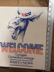Vintage 1940s-50s Daily News Democratic Convention Poster 14x11     Union Printed