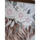 Decorative Wall Hanging With Highland Cow And Floral Design - 20 2 X 14 2 Inches
