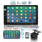Double 2 Din Car Stereo Radio 7  Touch Screen Bluetooth Audio   Backup Camera