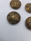 Lot Of Four Vintage Antique Brass Buttons Matching Set