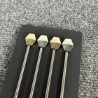 Crate   Barrel Cocktail Swizzle Sticks Metal New  set Of 4  Dazzle
