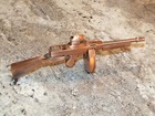 Vintage Thompson Tommy Machine Gun Table Lighter Complete