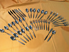 41 Pieces Vintage Stanley Roberts Lyon Romanesque Flatware Spoons Forks Knives