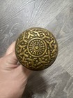 Vintage Ornate Brass Door Knobs 