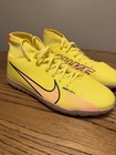 Nike Jr Mercurial Superfly 9 Club  Yellow Soccer Cleats Turf  Sz 5 5y Dj5954-780