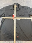 New Dickies Men s Xl Charcoal Gray Short Sleeve Work Shirt Uniform Original Fit